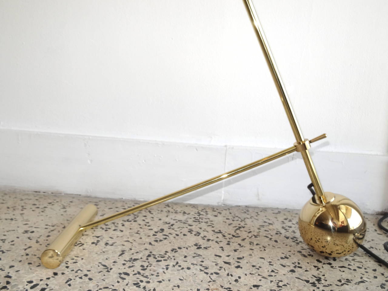 Mid-Century Modern Italian Brass Floor Lamp
