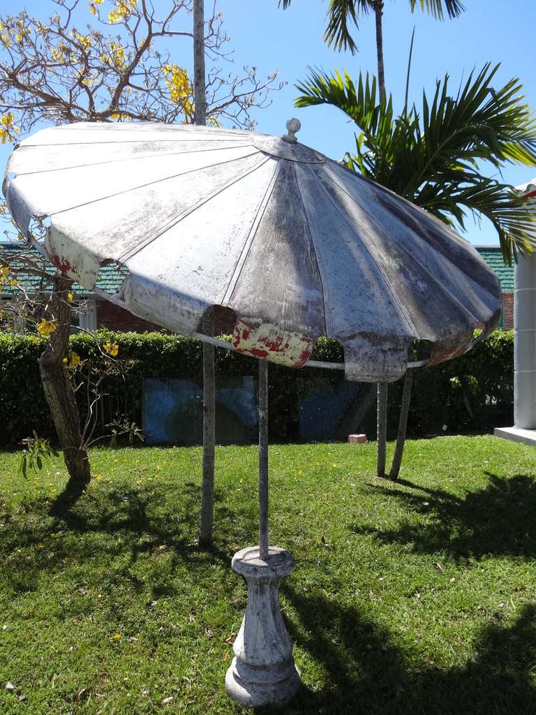 vintage metal patio umbrella