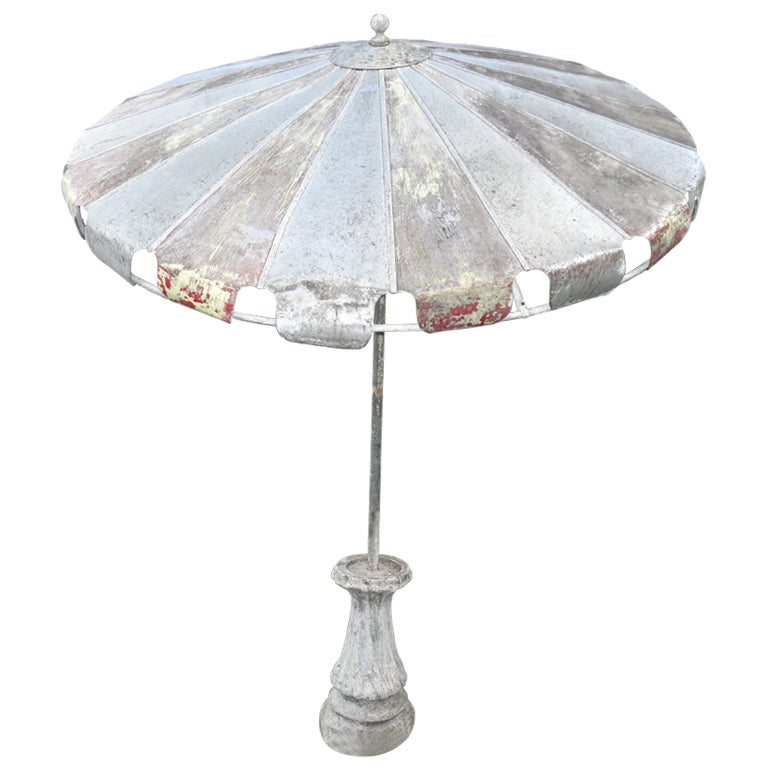 Tole Outdoor Umbrella at 1stDibs