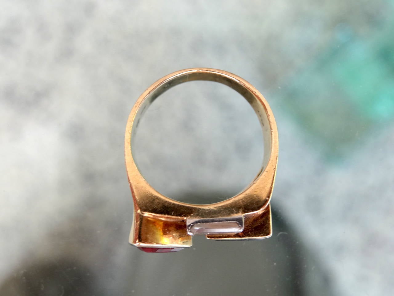 Multistone 18-Karat Ring For Sale 1