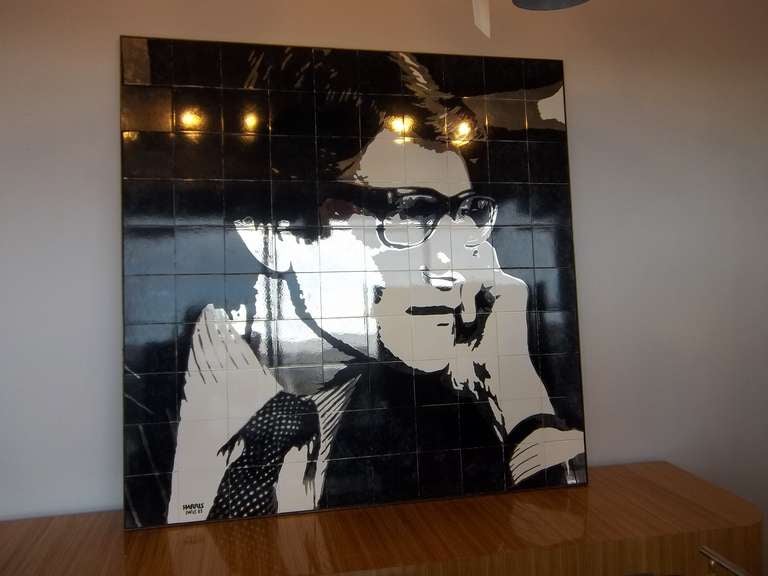 Yves St. Laurent Tile Plaque
