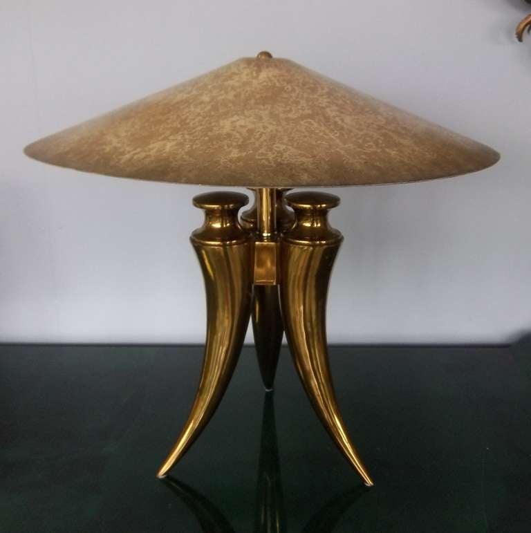 "Horn" Tripod Lamp