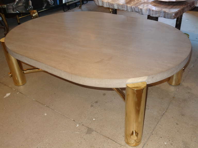 Karl Springer Style Coffee Table In Good Condition In North Miami, FL