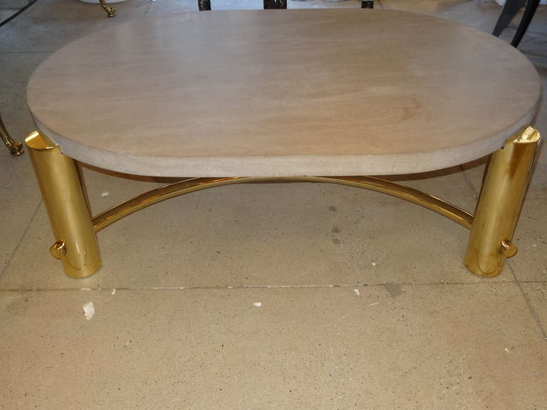 Late 20th Century Karl Springer Style Coffee Table