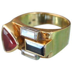 Multistone 18-Karat Ring 5