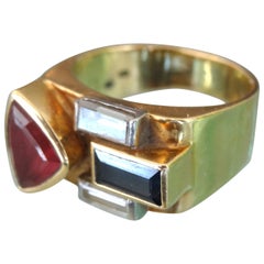 Anello multitono da 18 carati