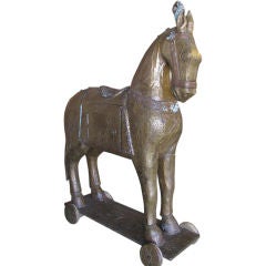 Life Size Tin Horse Cabinet/ Bar