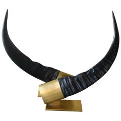 Pair Faux Horns by Chapman