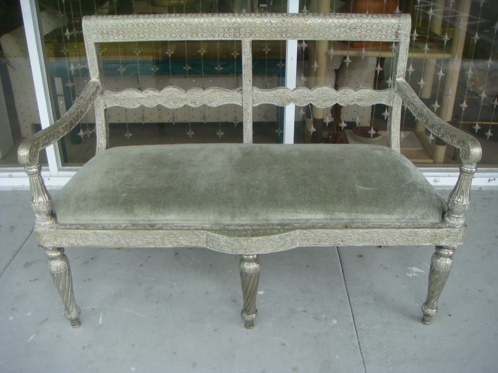 Tin Covered Settee