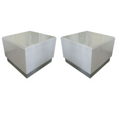 Pair Lacquered Cubes
