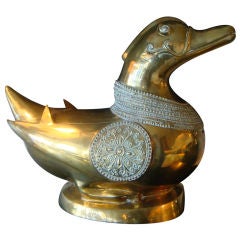 Brass Sculpted Duck