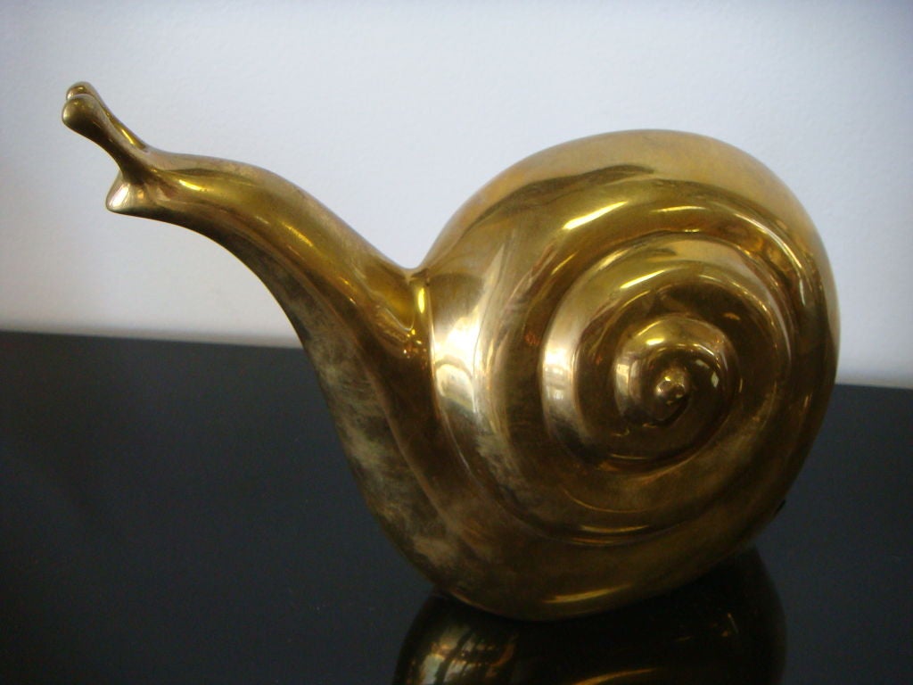 American Pair Brass Snails
