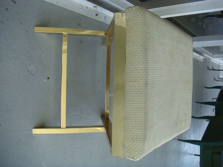 Pair Brass X Benches