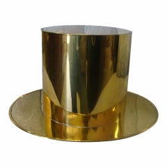 Brass "Top Hat" Ice Bucket