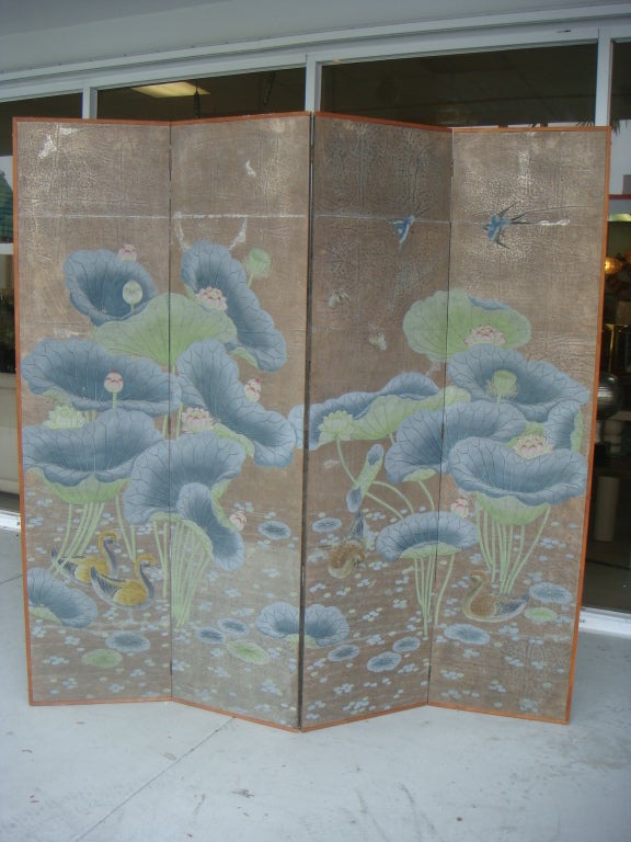 4 Panel Chinese Screen