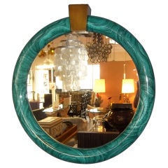 Faux Malachite Mirror 