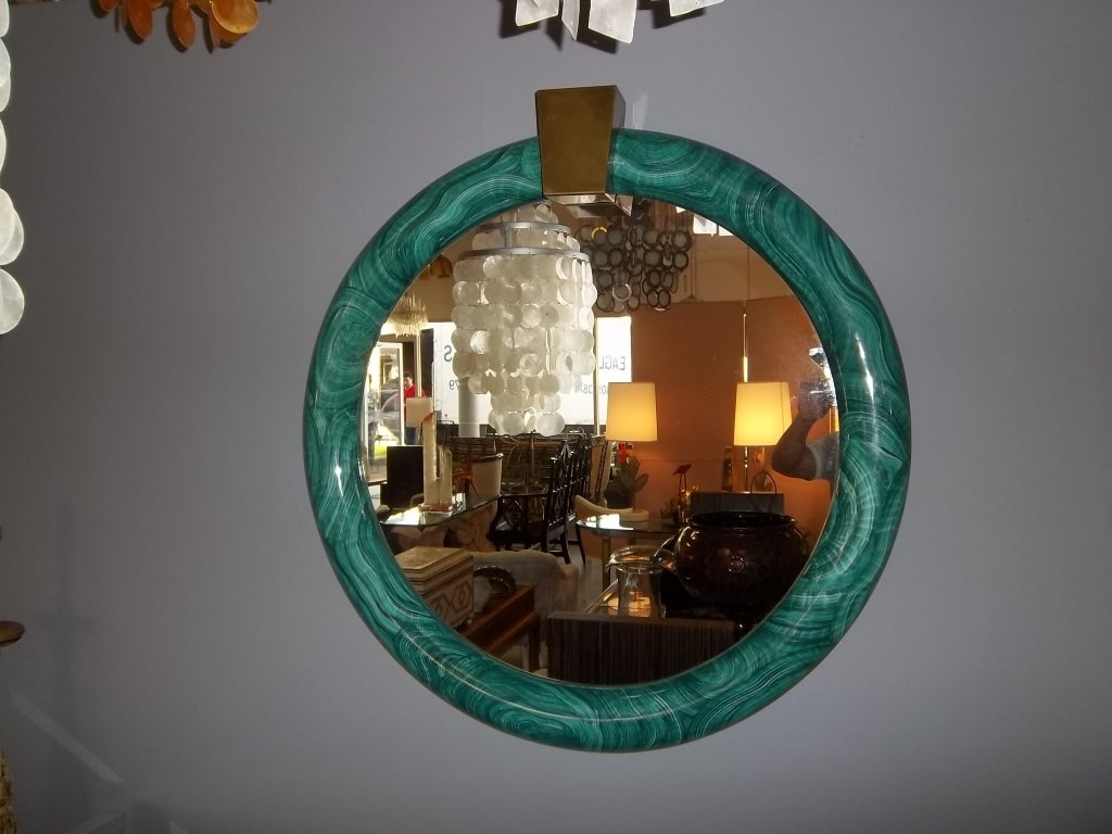 Faux Malachite Mirror  5