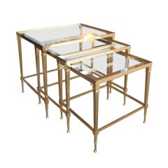 Tavolini da nido in ottone