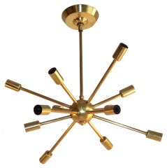 12 Light Brass Sputnik