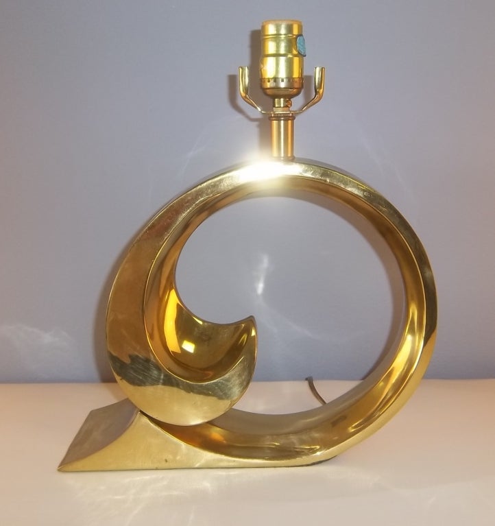 Pair Brass Lamps 2