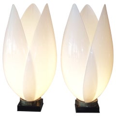 Pair Rougier Tulip Lamps