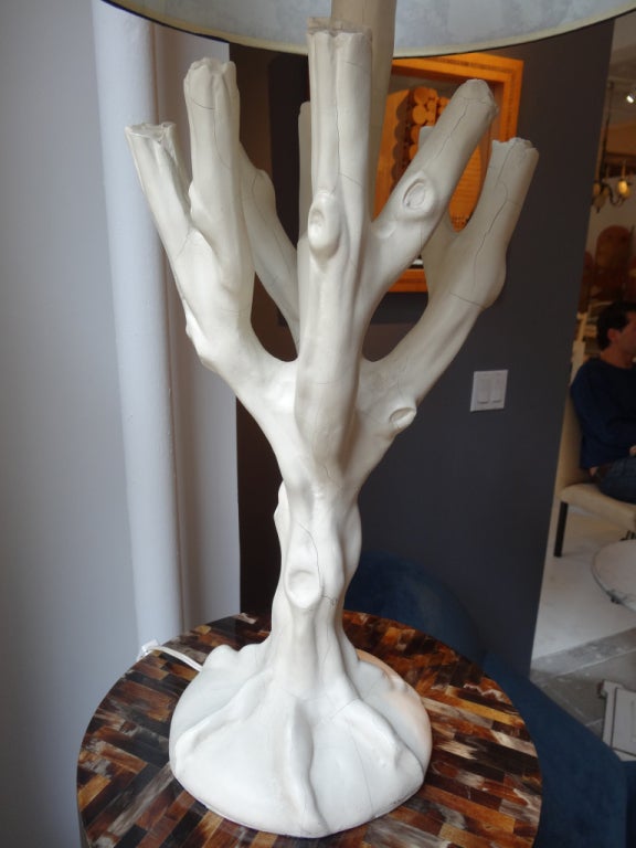 Plaster Tree Form Lamp 1