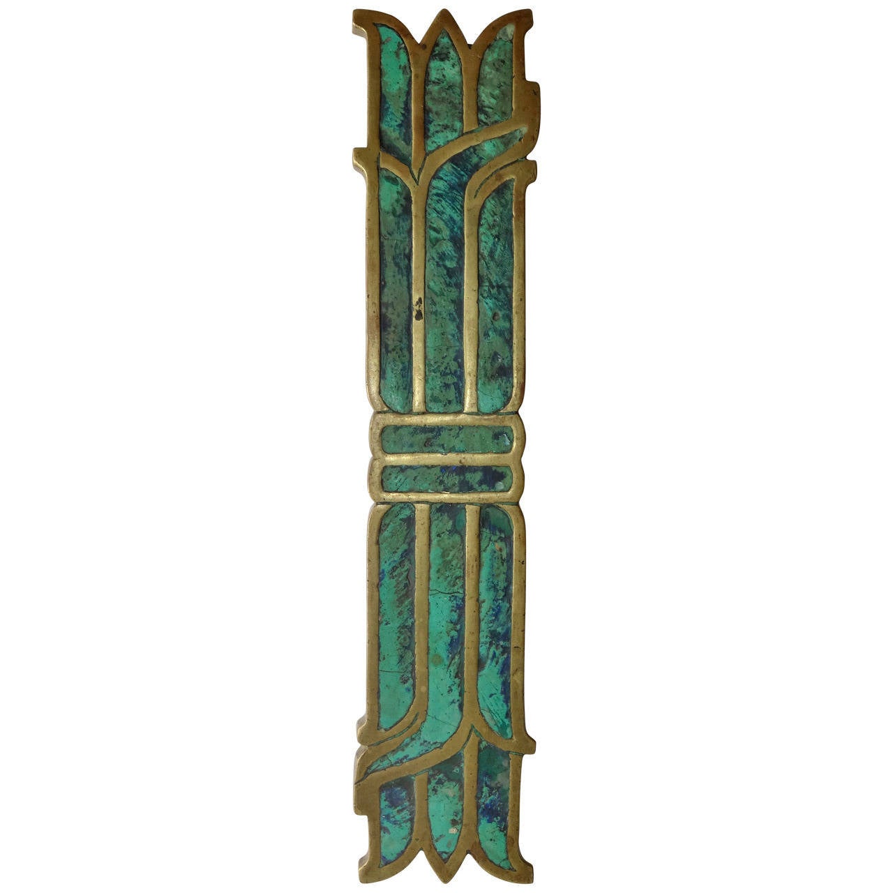Large Bronze Door Handle by Mendoza at 1stDibs