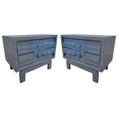 Pair of Lacquered NIght Stands