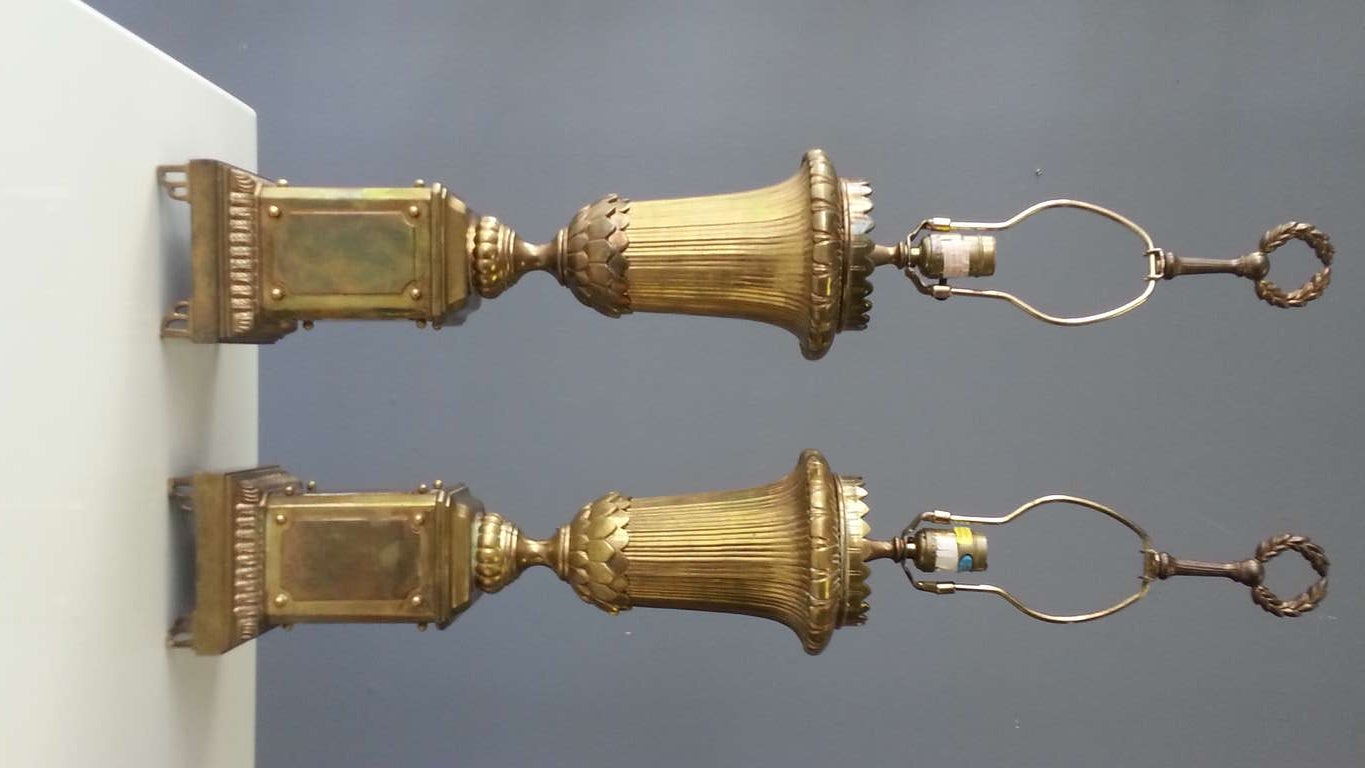 Pair Neoclassic Lamps By Chapman 3
