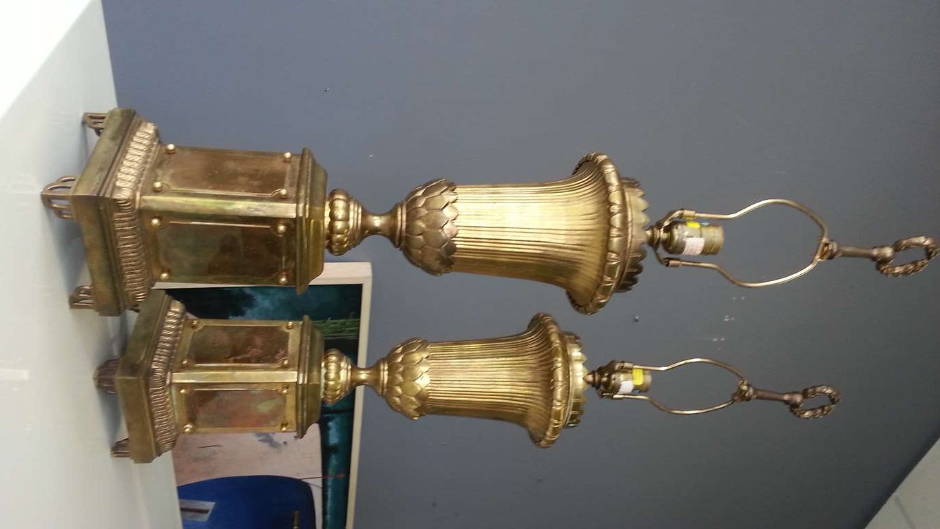 Pair Neoclassic Lamps By Chapman 1