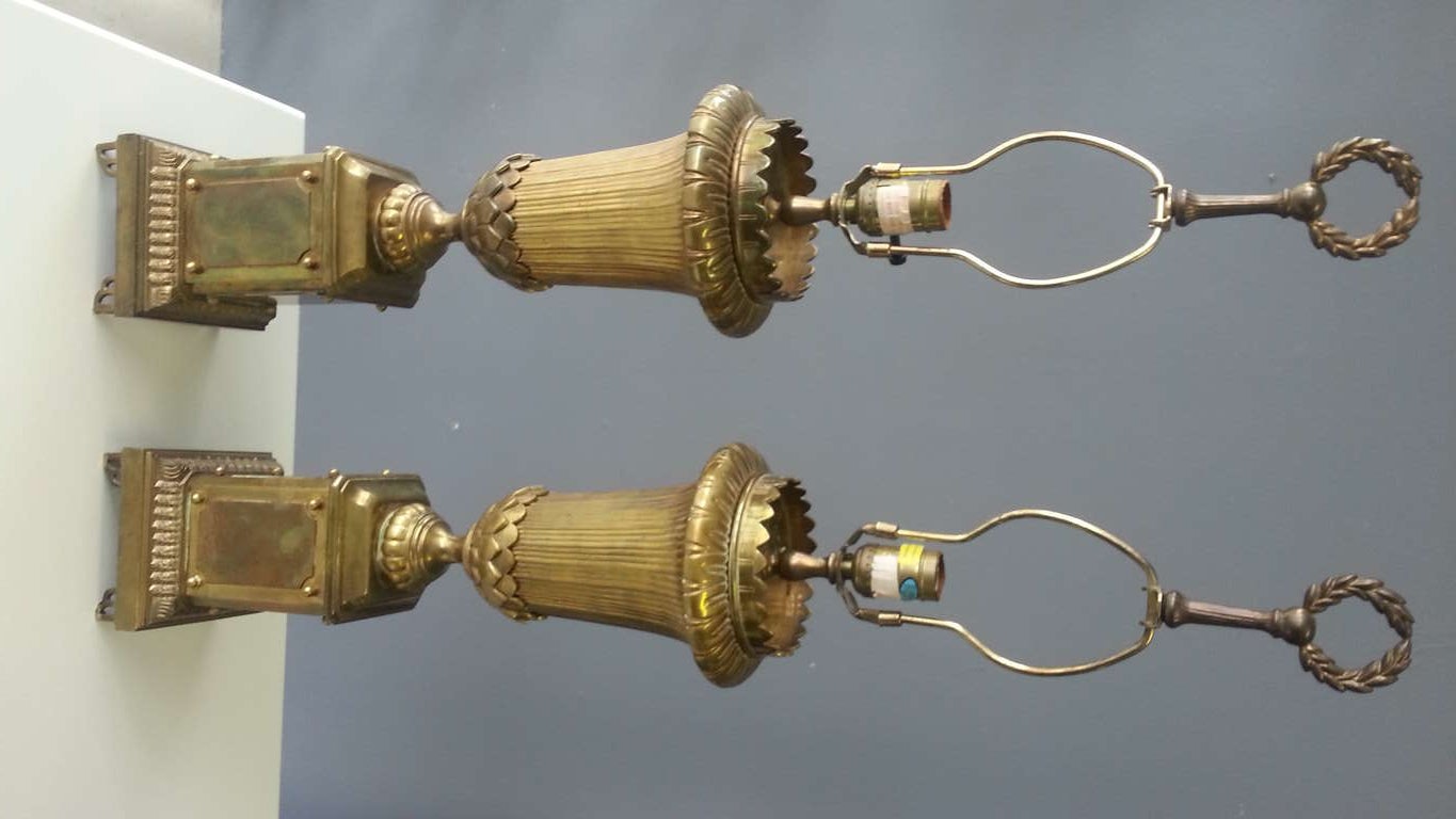 Pair Neoclassic Lamps By Chapman 2