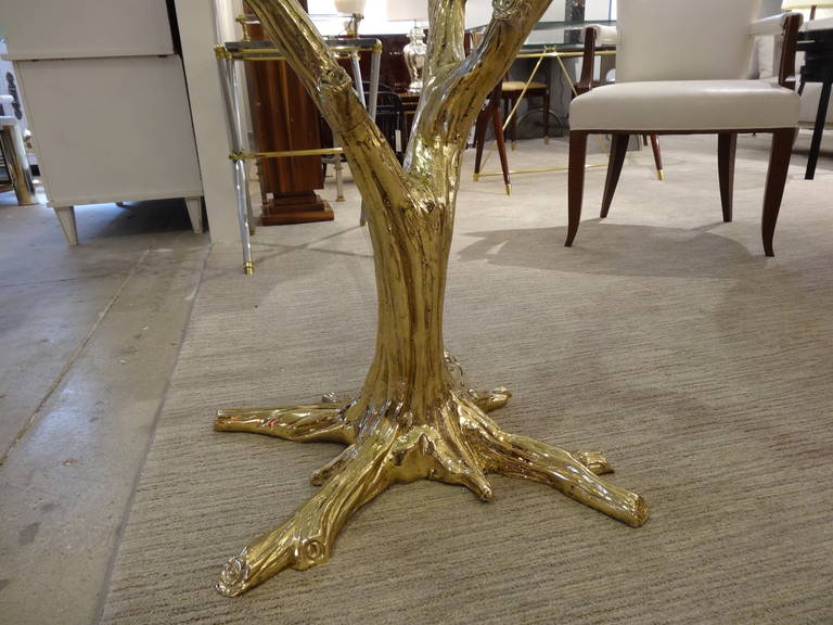 Late 20th Century Brass Center Table in form of 
