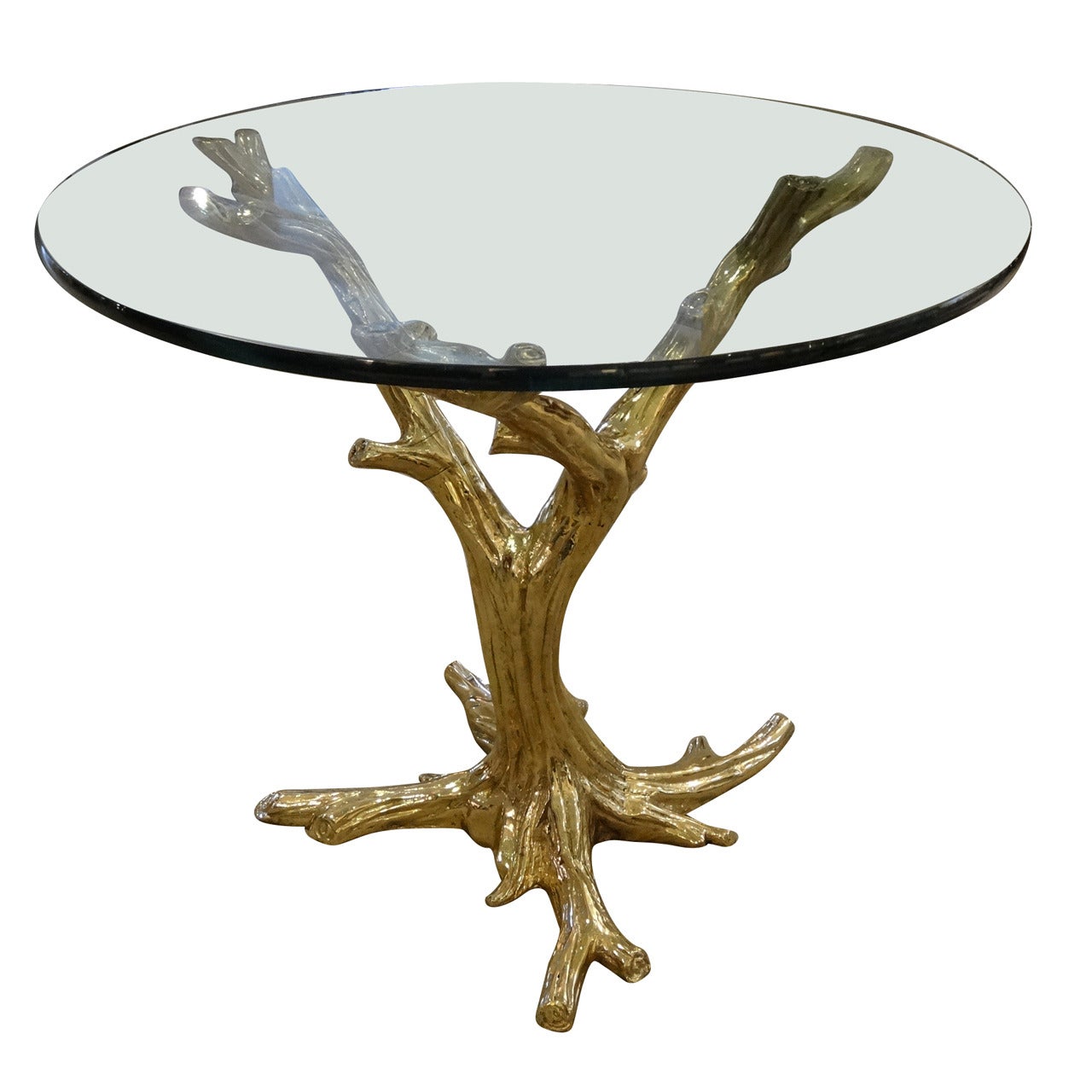 Brass Center Table in form of "Tree"