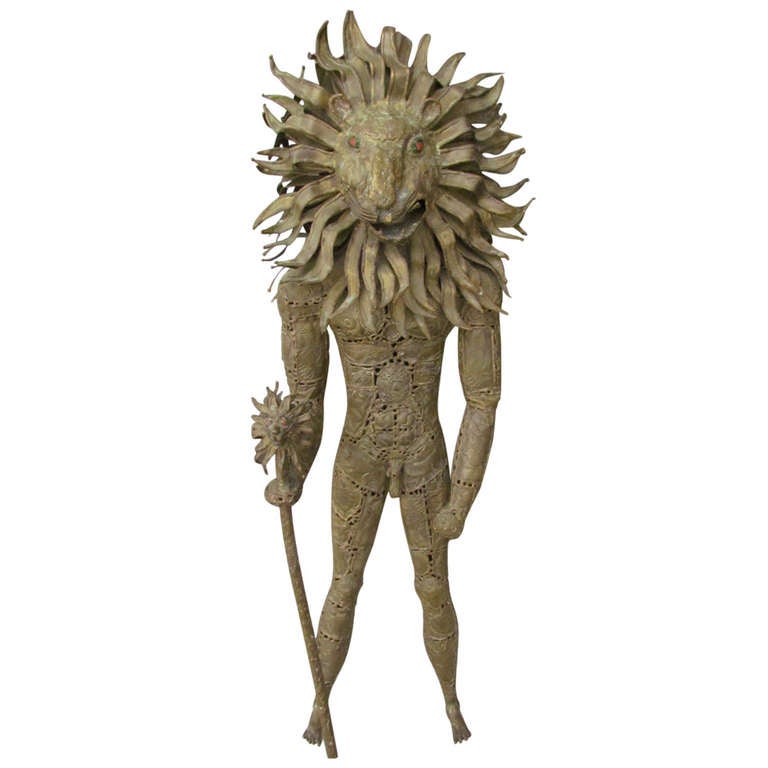 "Lion" Man Sculpture at 1stdibs