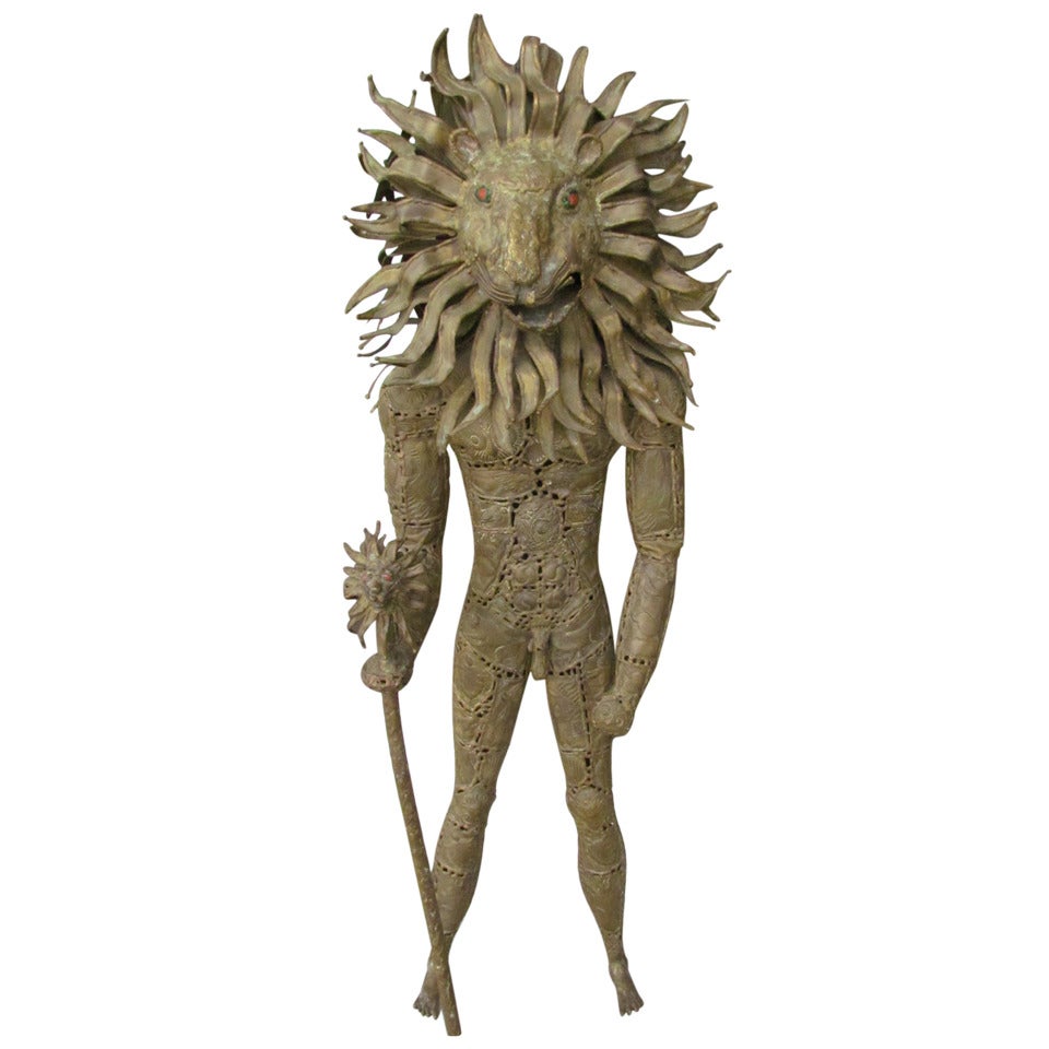 "Lion" Man Sculpture