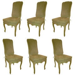 Set 6 Painted Italian Chairs