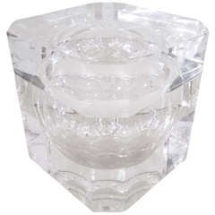 Large Lucite Ice Bucket