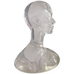 Lucite Bust, 1980s 6