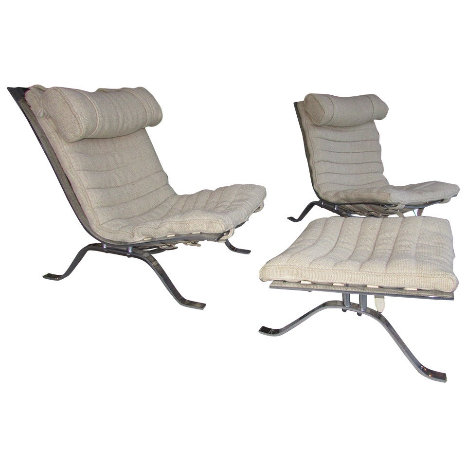 Pair Arne Norell "Ari" Easy Chairs