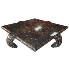 Horn Coffee Table Attributed to Karl Springer