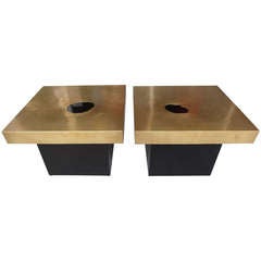 Pair of Brass Tables
