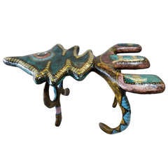 Papier-Mache Sculptural Table