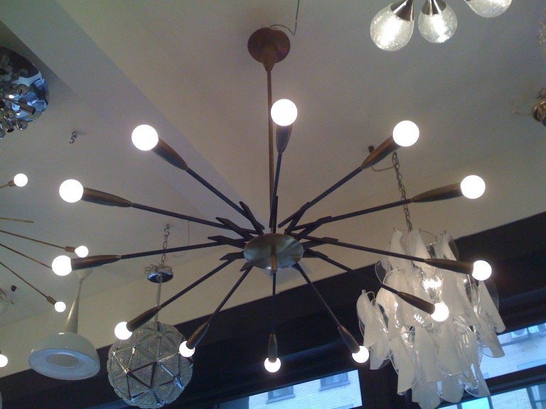 Large Stilnovo 50's Sputnik Chandelier