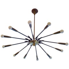 Large Stilnovo 50's Sputnik Chandelier