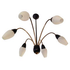 French SIxties Floral Bouquet Chandelier