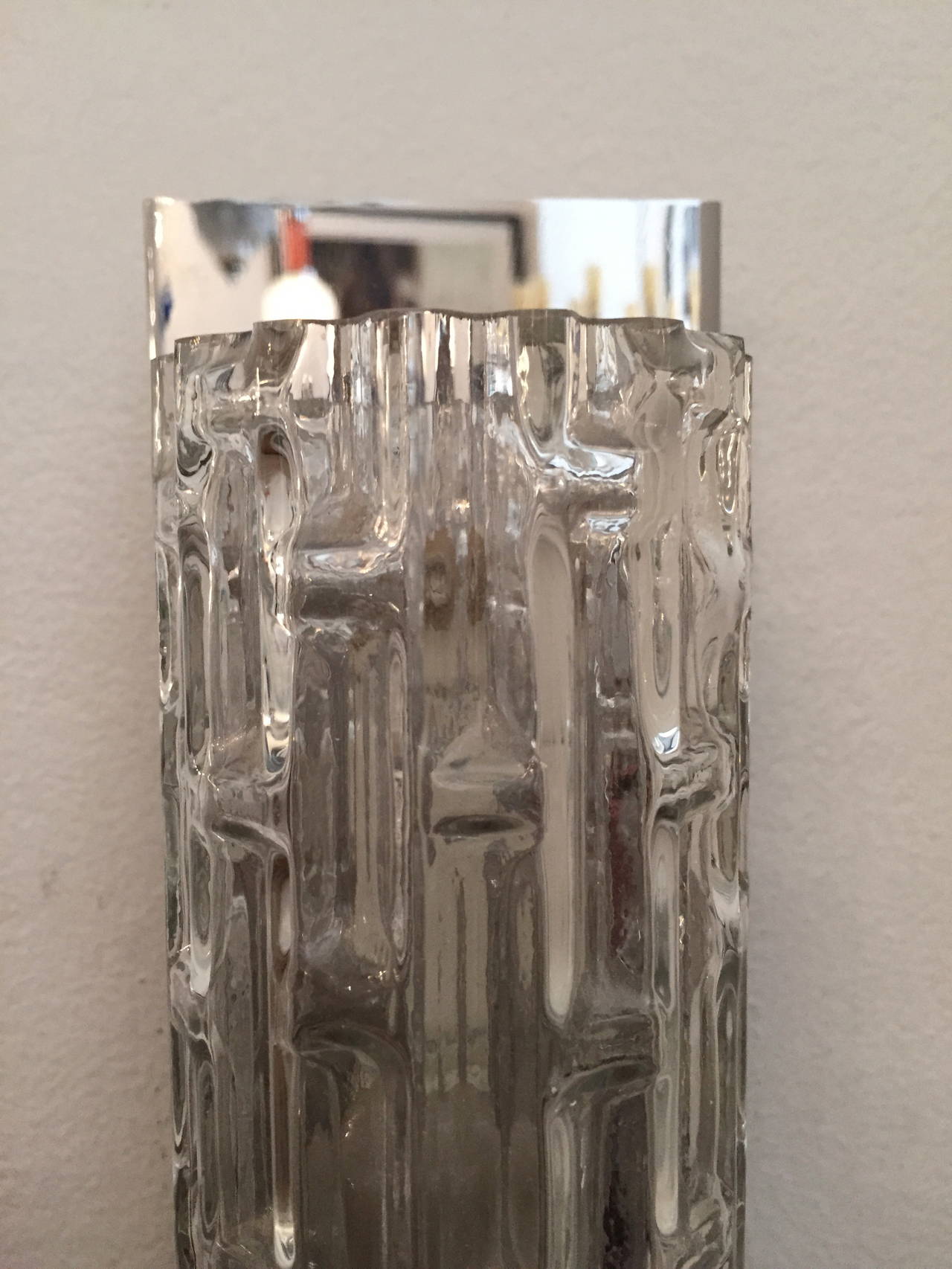 Pair of Doria Glass Sconces 2
