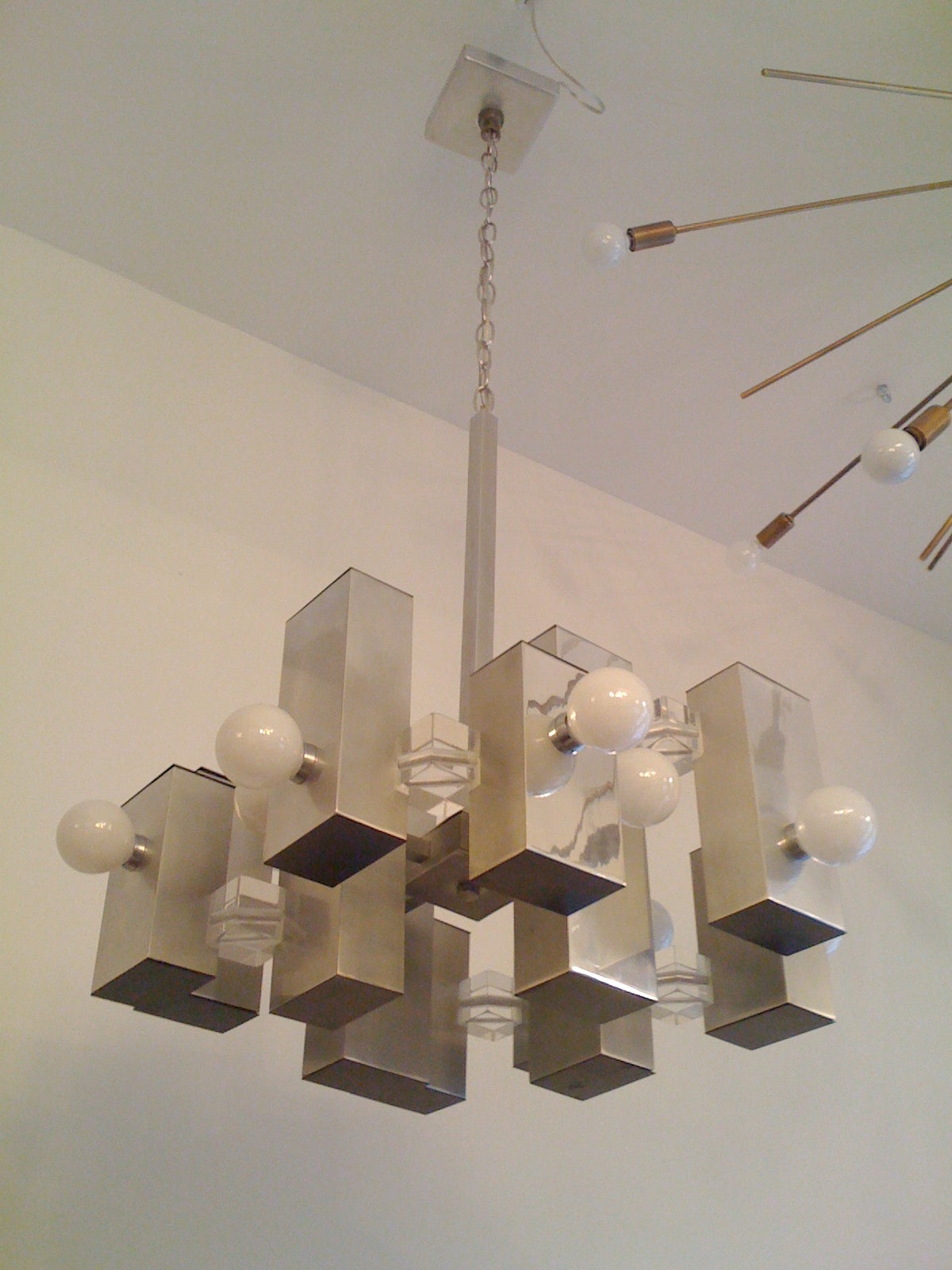 G. Sciolari Cubic Chandelier