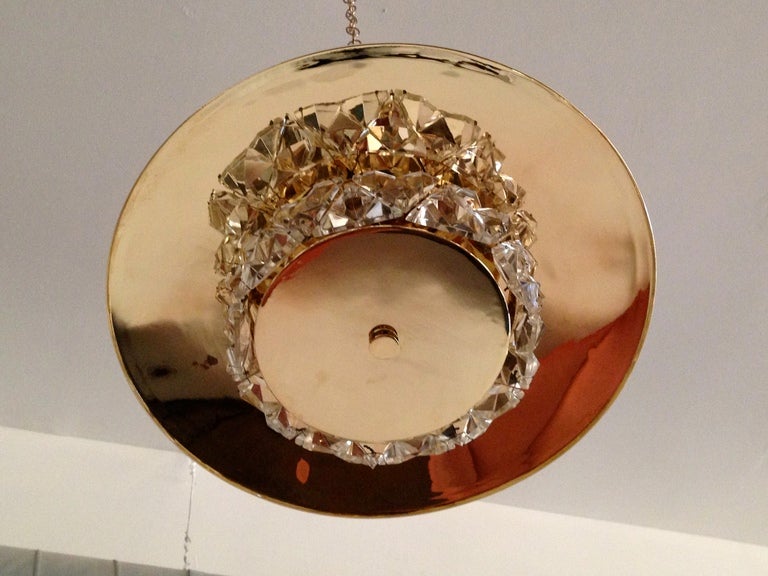 Mid-Century Modern Kinkeldey Crystal Modernist Light
