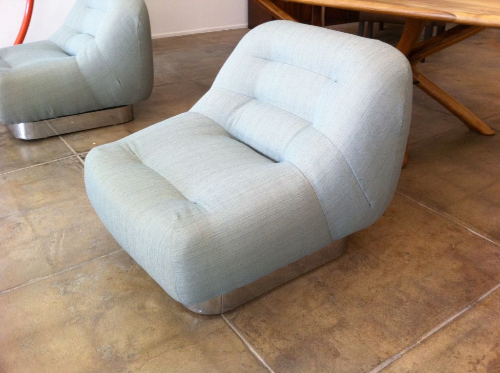 American Pair of Stow Davis Sixties Lounge Chairs