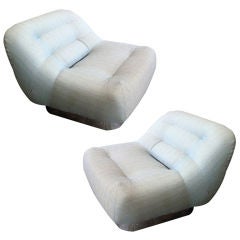 Pair of Stow Davis Sixties Lounge Chairs
